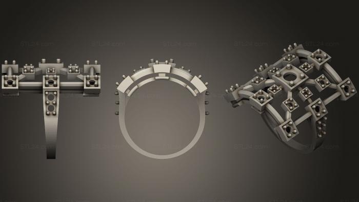 Ювелирные перстни и кольца (Кольцо 240, JVLRP_0722) 3D модель для ЧПУ станка